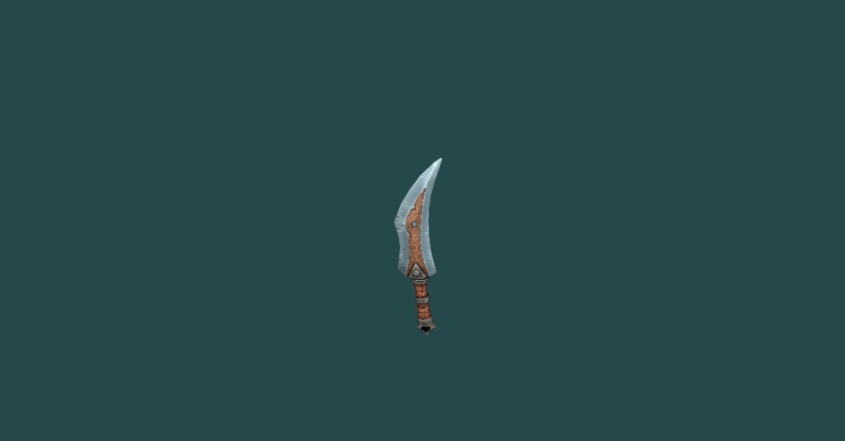 Orc Weapon Pack Low-poly 3D model_5