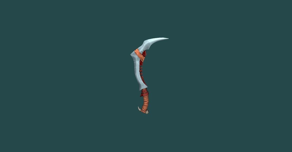 Orc Weapon Pack Low-poly 3D model_7