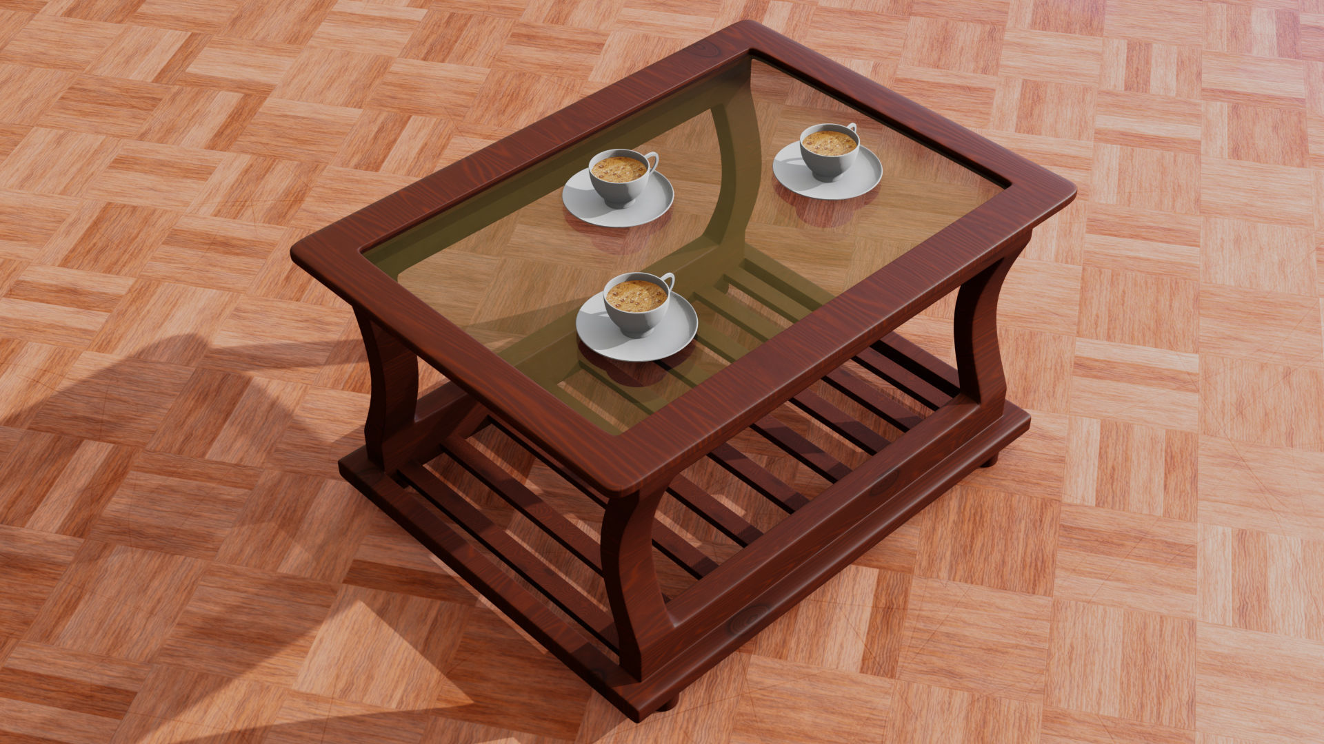 Restaurant Tea Table 3D model Low-poly 3D model_8