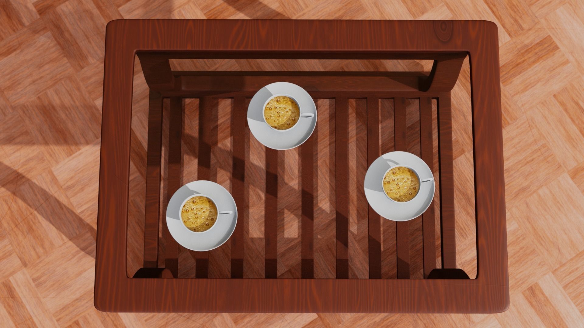 Restaurant Tea Table 3D model Low-poly 3D model_4