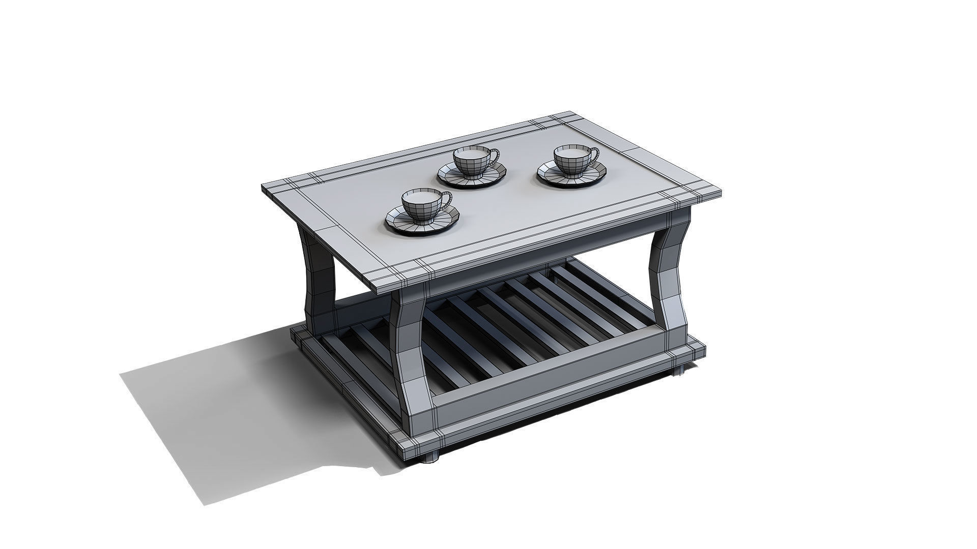 Restaurant Tea Table 3D model Low-poly 3D model_14