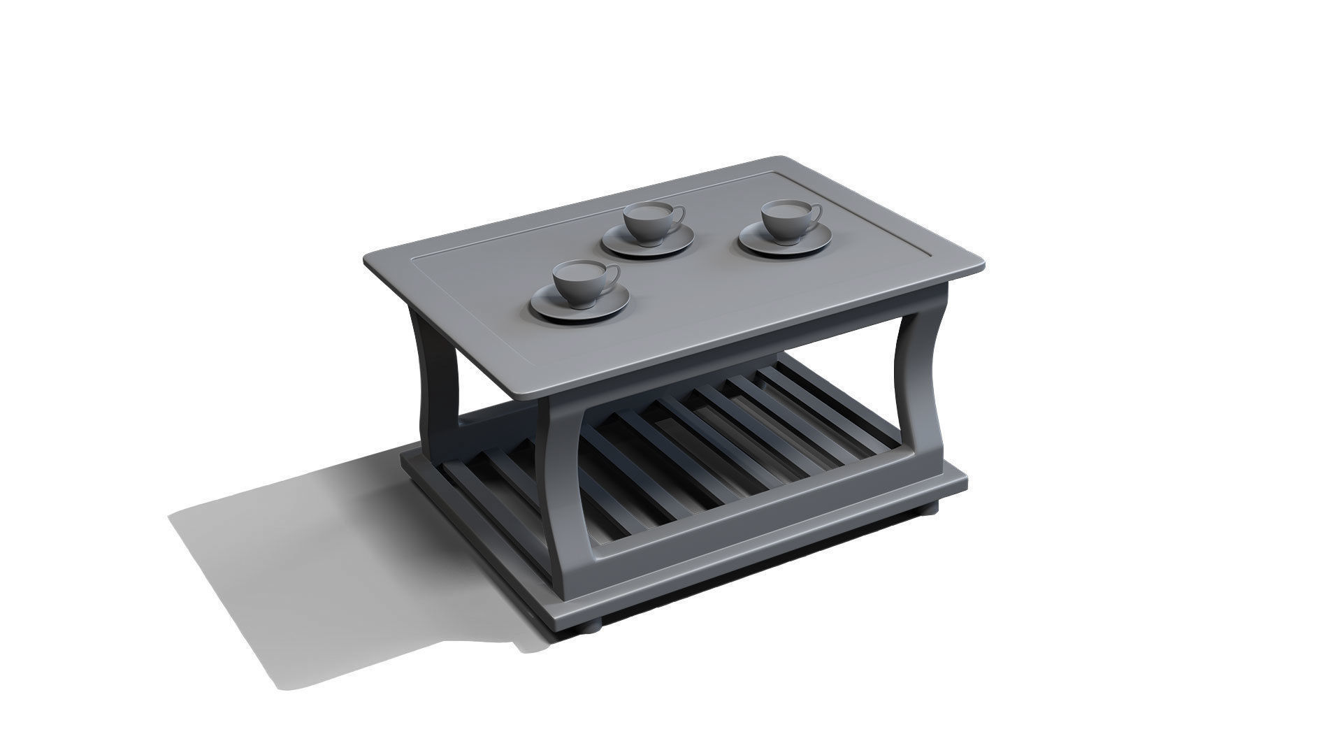 Restaurant Tea Table 3D model Low-poly 3D model_13