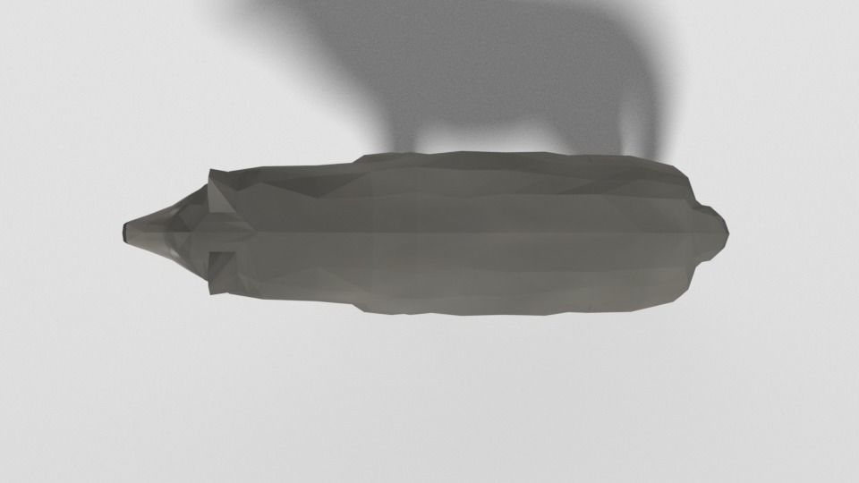 Low Poly Cartoon Grey Wolf Low-poly 3D model_8