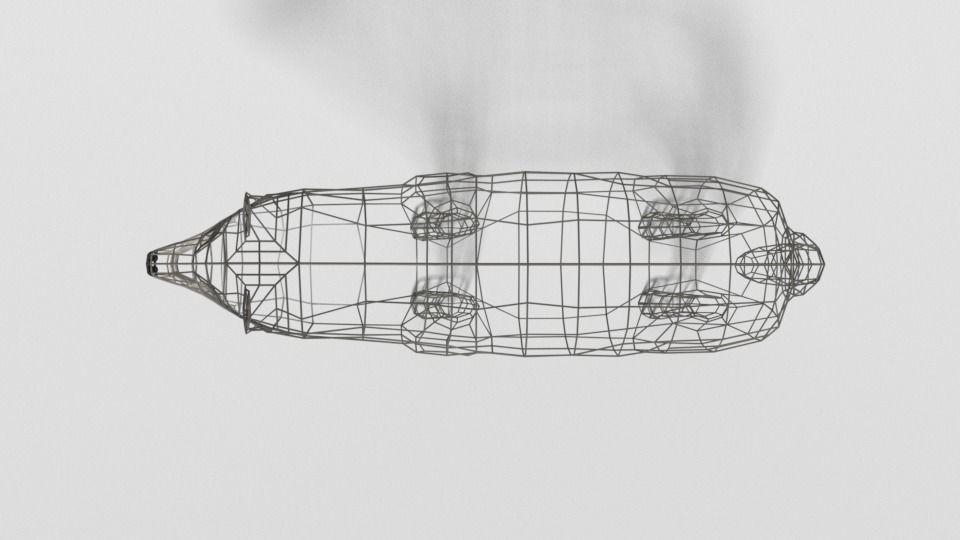 Low Poly Cartoon Grey Wolf Low-poly 3D model_15