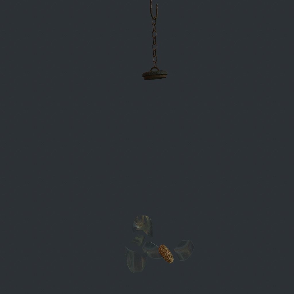 Bees Jar Animated 2 Low-poly 3D model_8