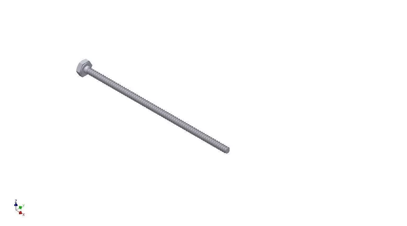 Hex Head Metric 2x50mm 3D print model_0