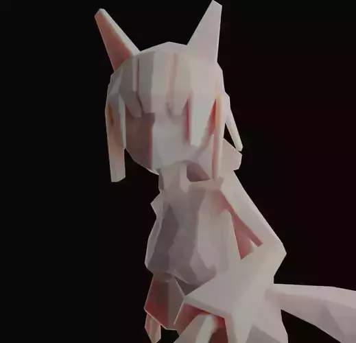 Foxy LowPoly Character 3D Printing