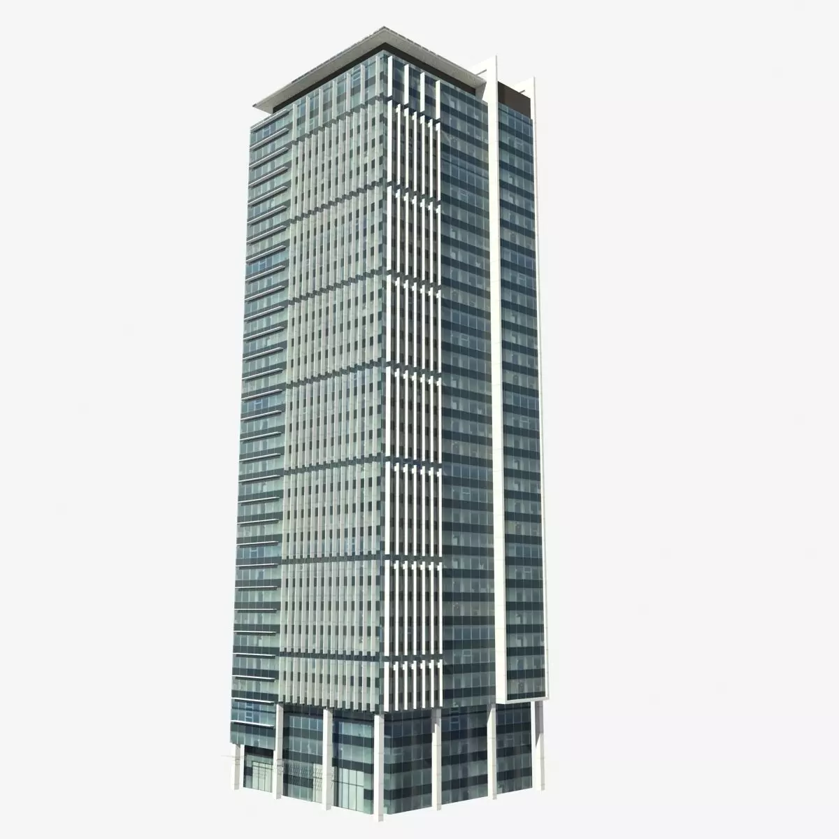 King George Central Low-poly 3D model_0