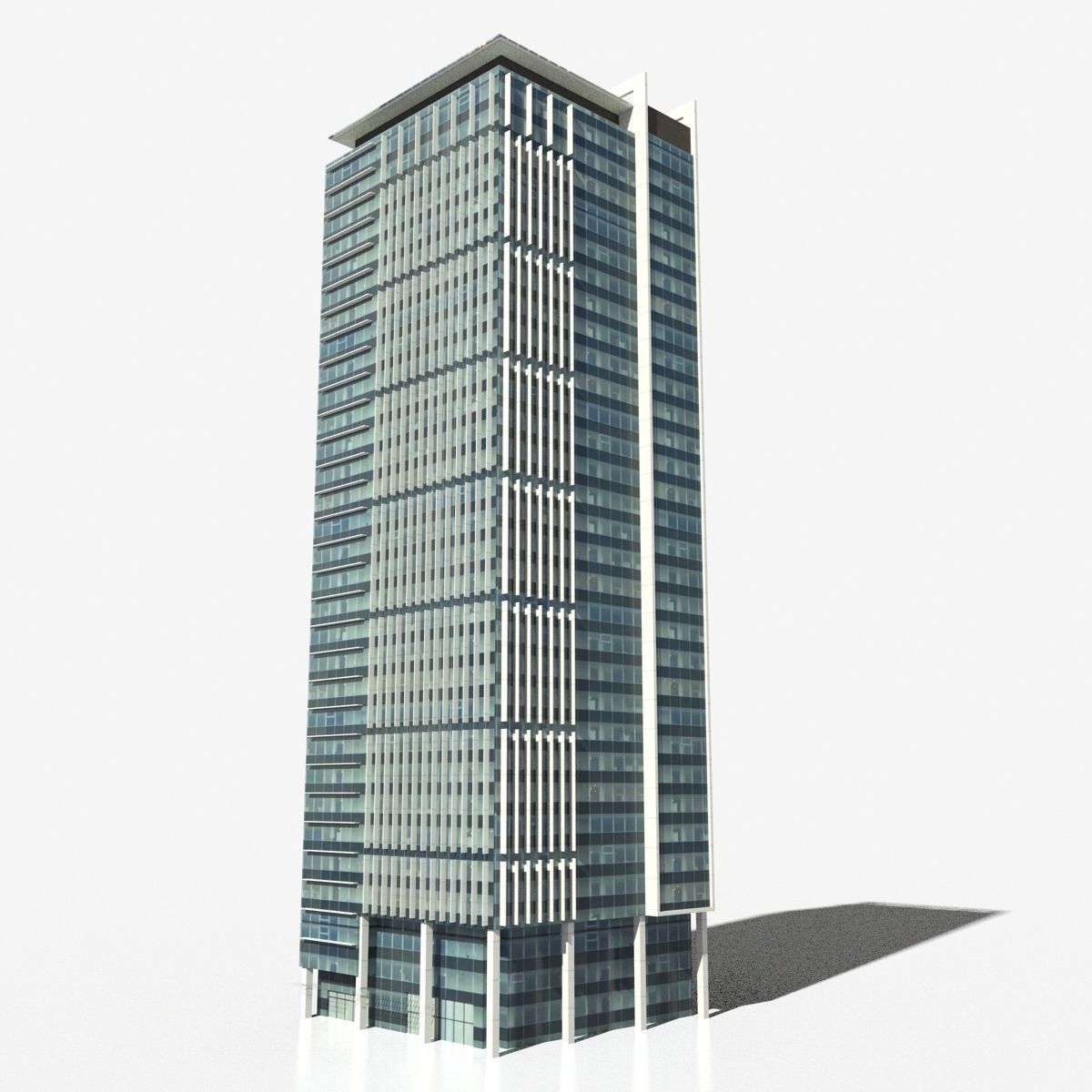 King George Central Low-poly 3D model_1