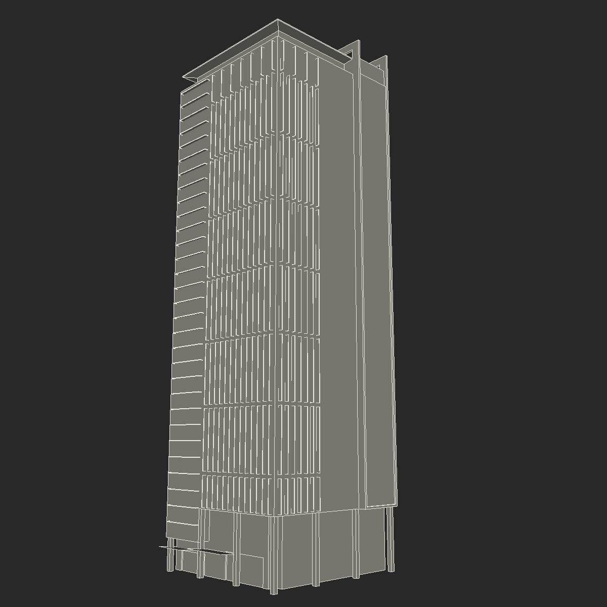 King George Central Low-poly 3D model_6