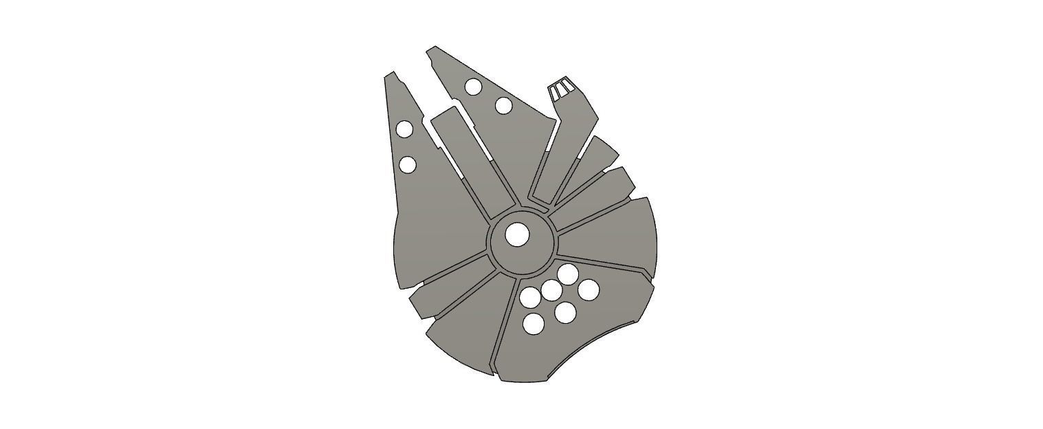 Mickey Mouse Headband Star Wars Millennium falcon Rebel Logo V5 3D print model_5