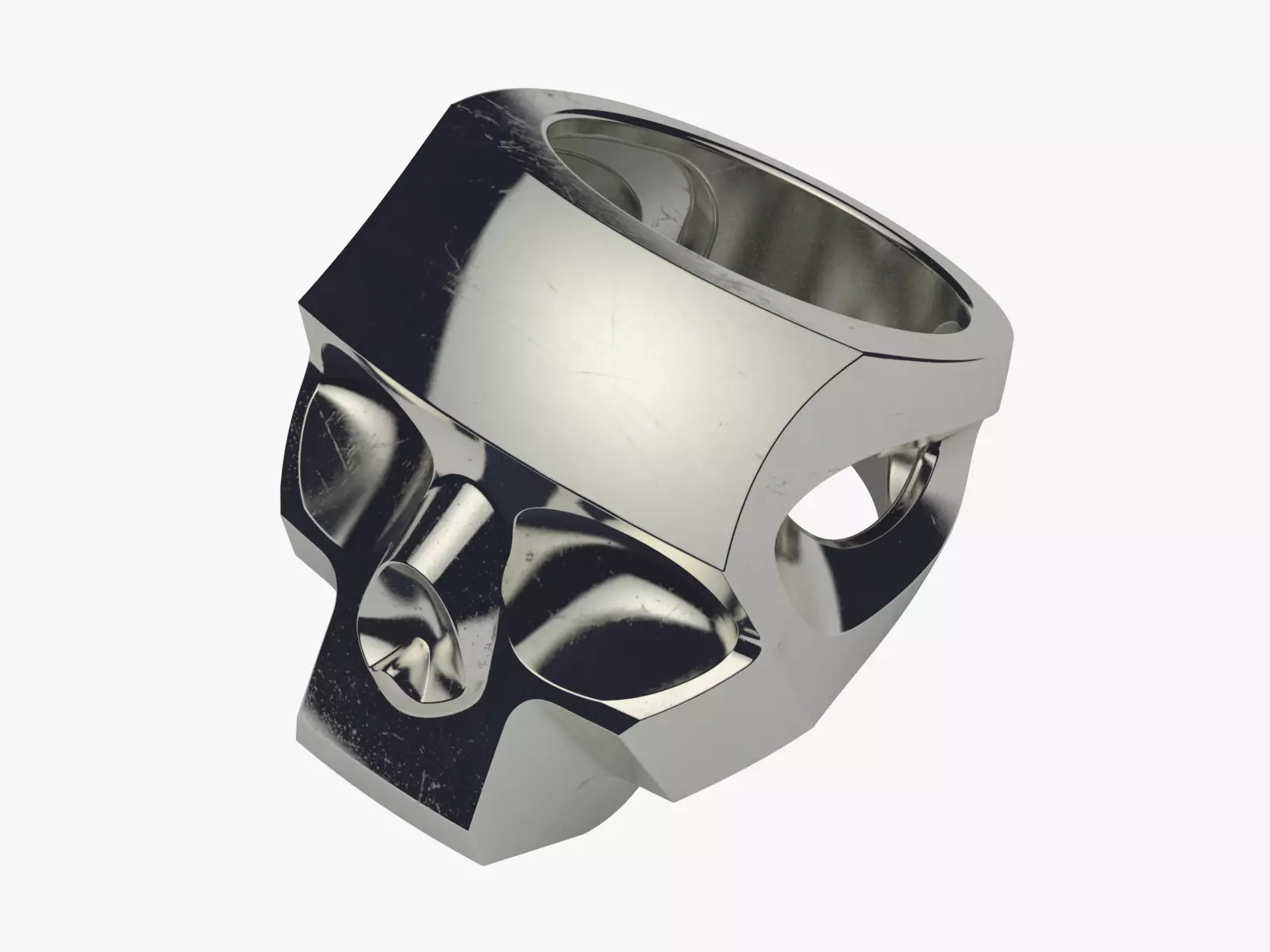 Skull Ring 3D print model_0