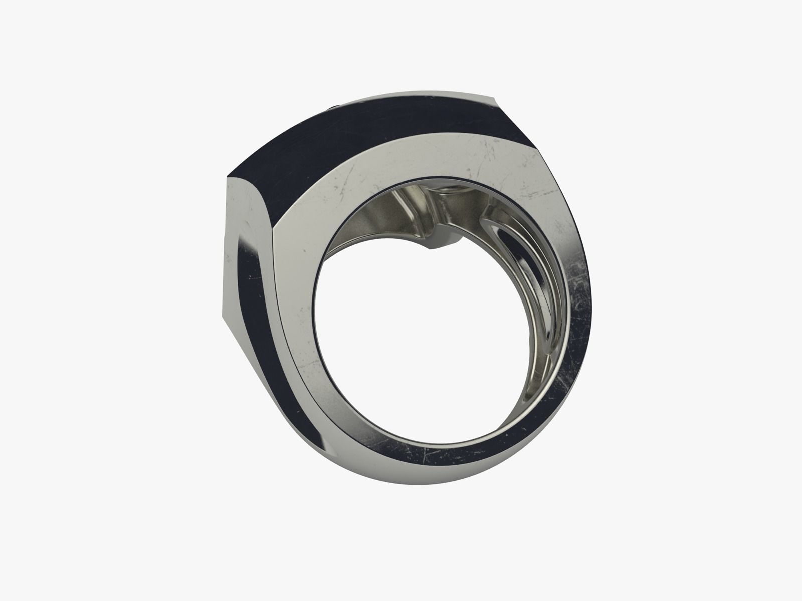 Skull Ring 3D print model_1