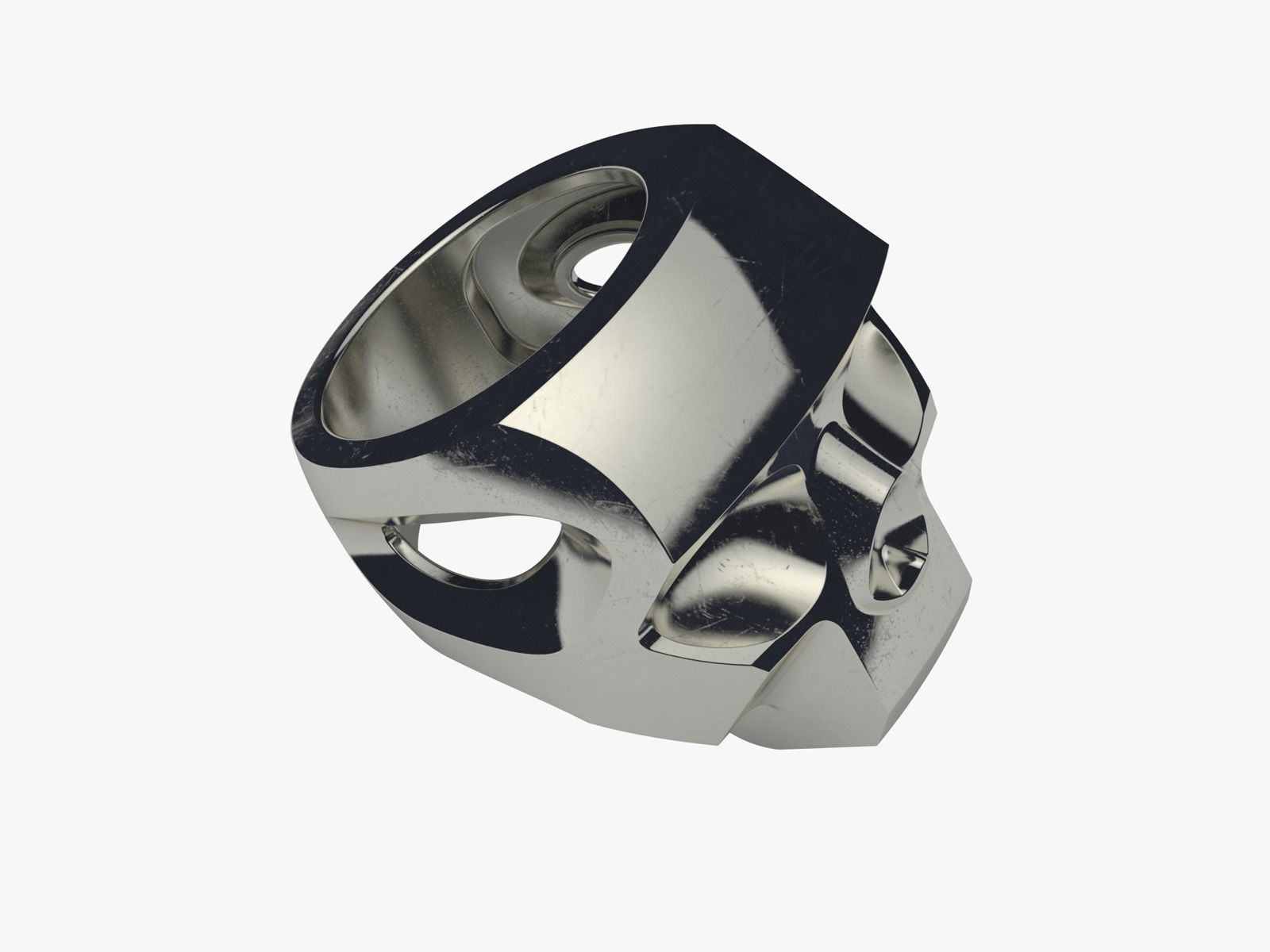 Skull Ring 3D print model_2