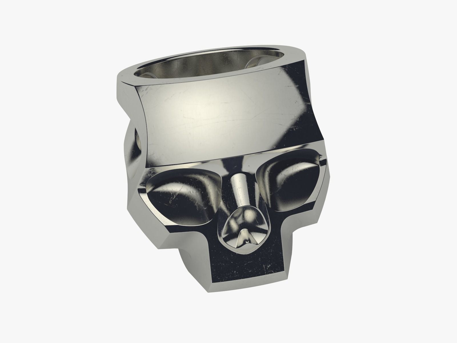 Skull Ring 3D print model_3