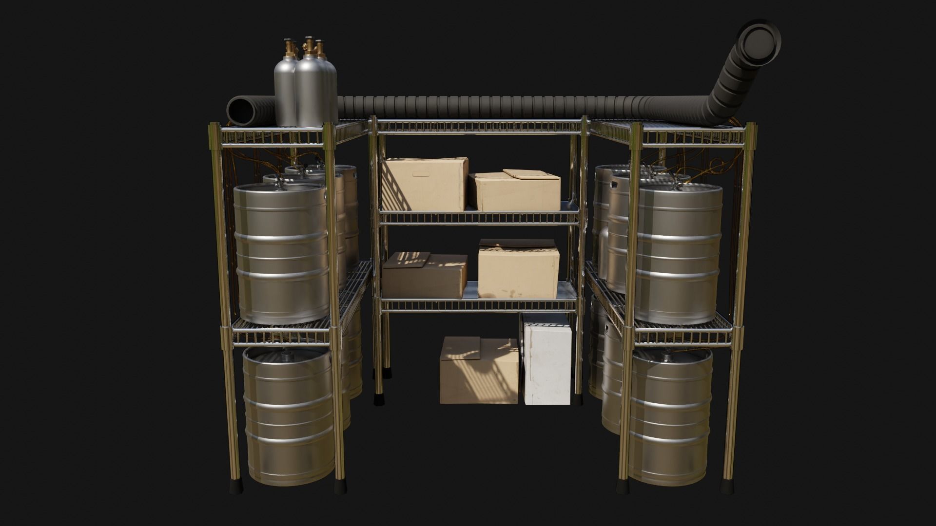 Subway Bar Free 3D model_11