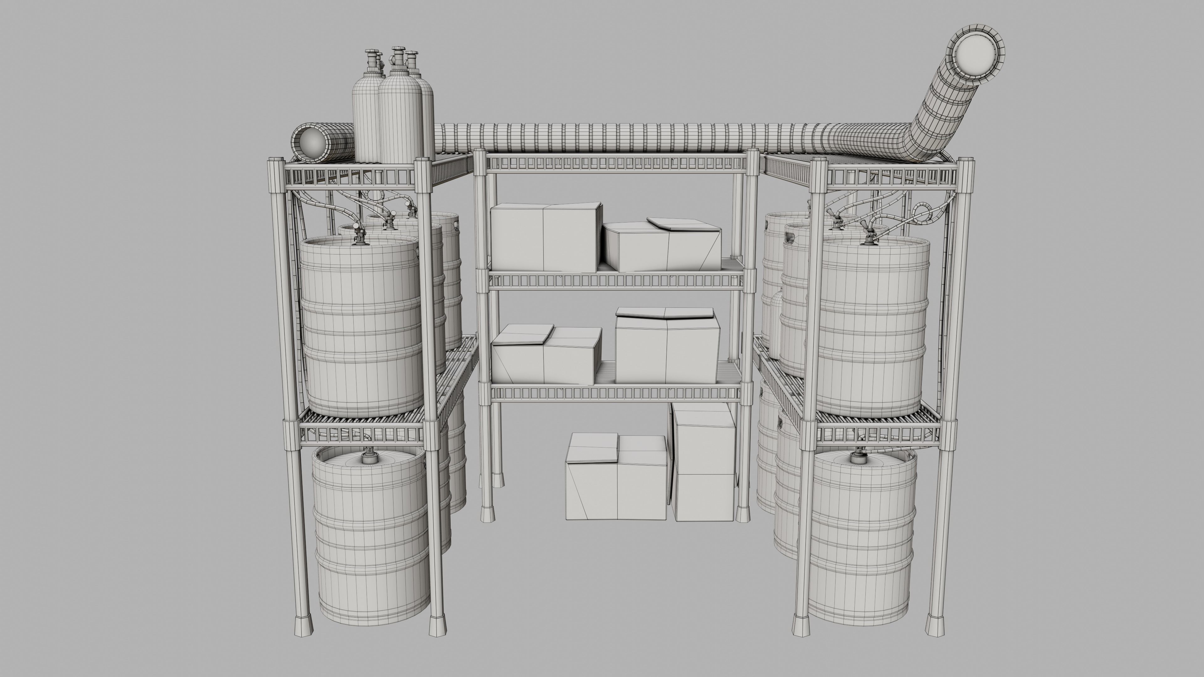 Subway Bar Free 3D model_12