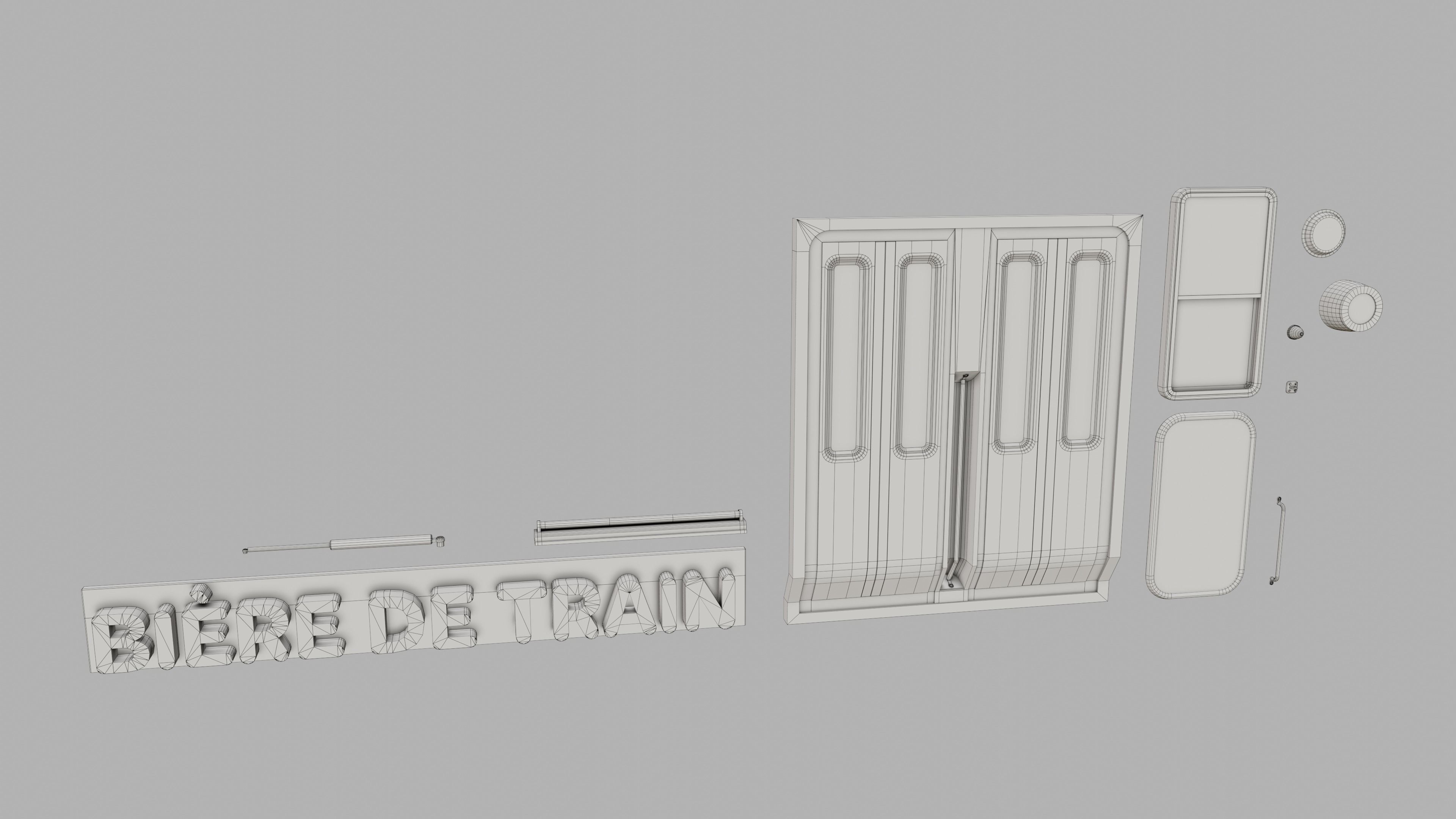 Subway Bar Free 3D model_14