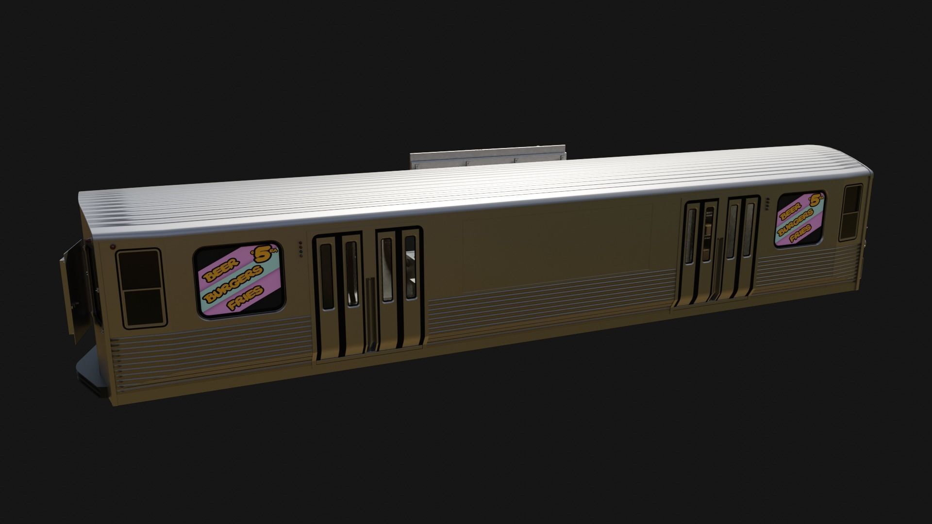 Subway Bar Free 3D model_4