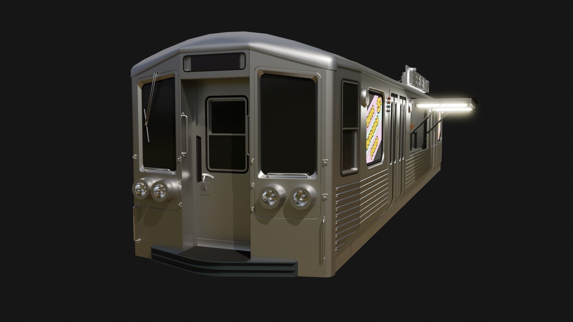 Subway Bar Free 3D model_3