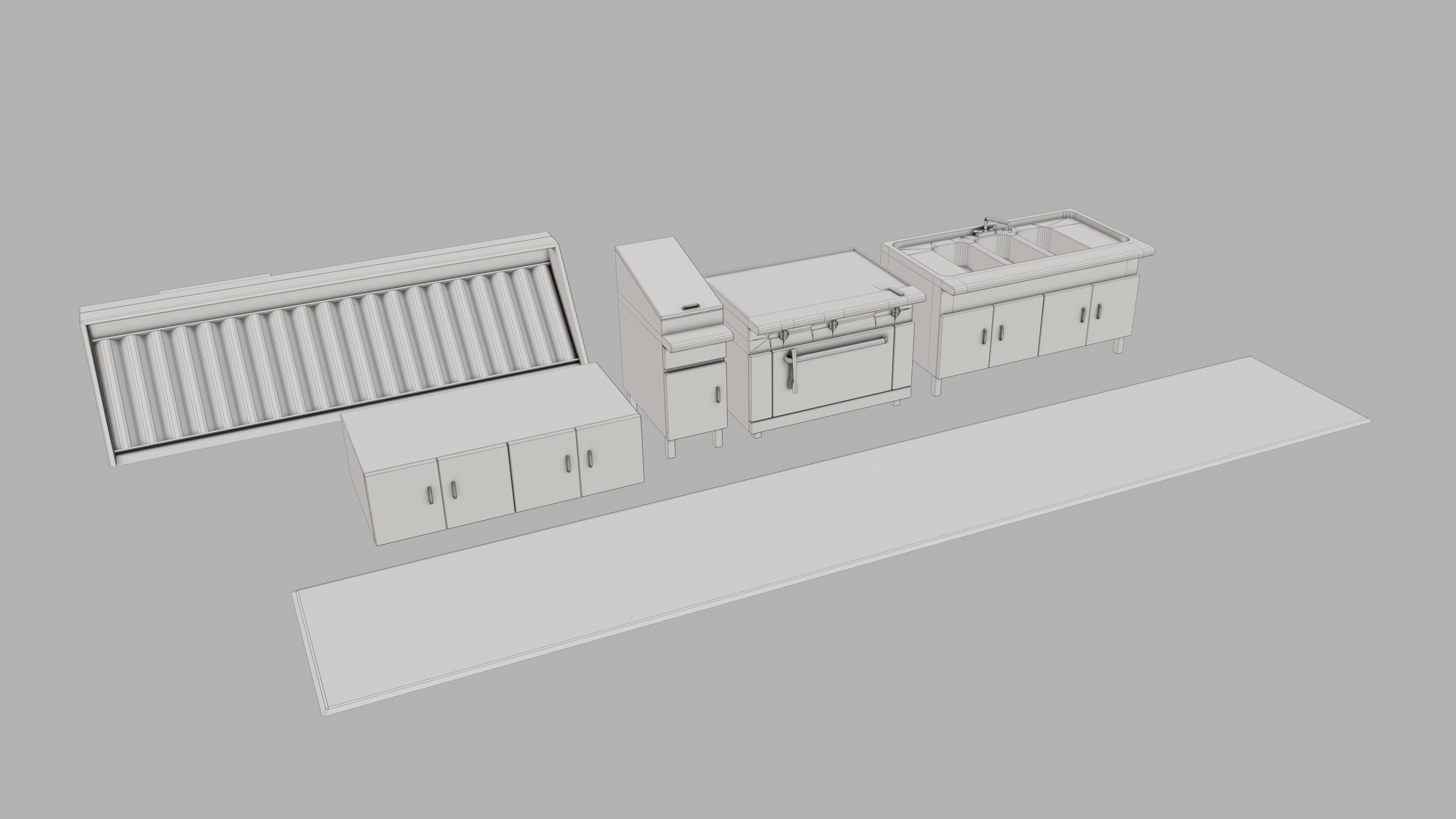 Subway Bar Free 3D model_8