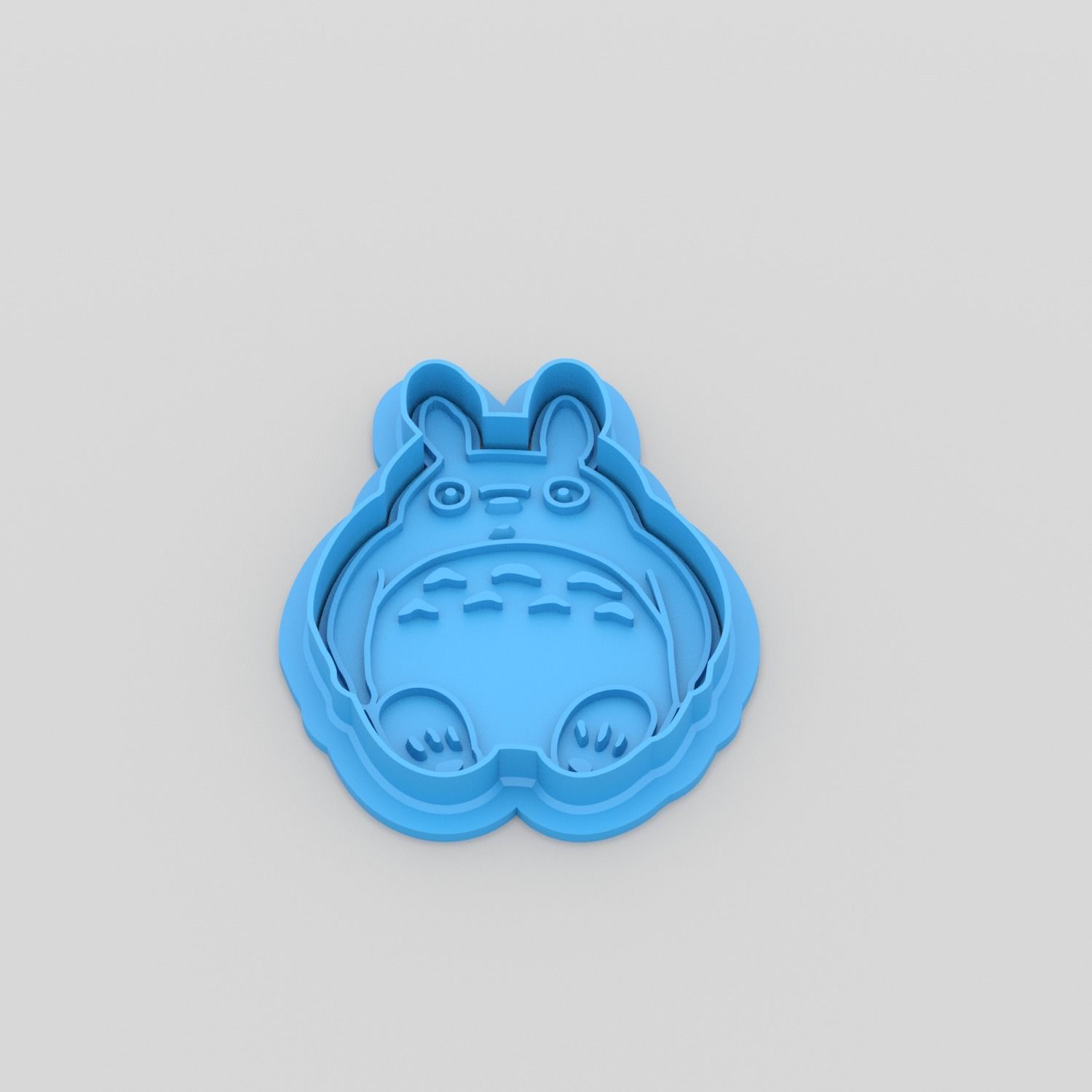 Totoro cookie cutter 3D print model_5