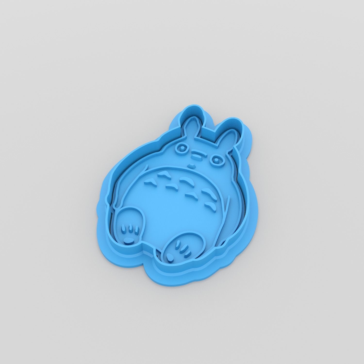 Totoro cookie cutter 3D print model_2