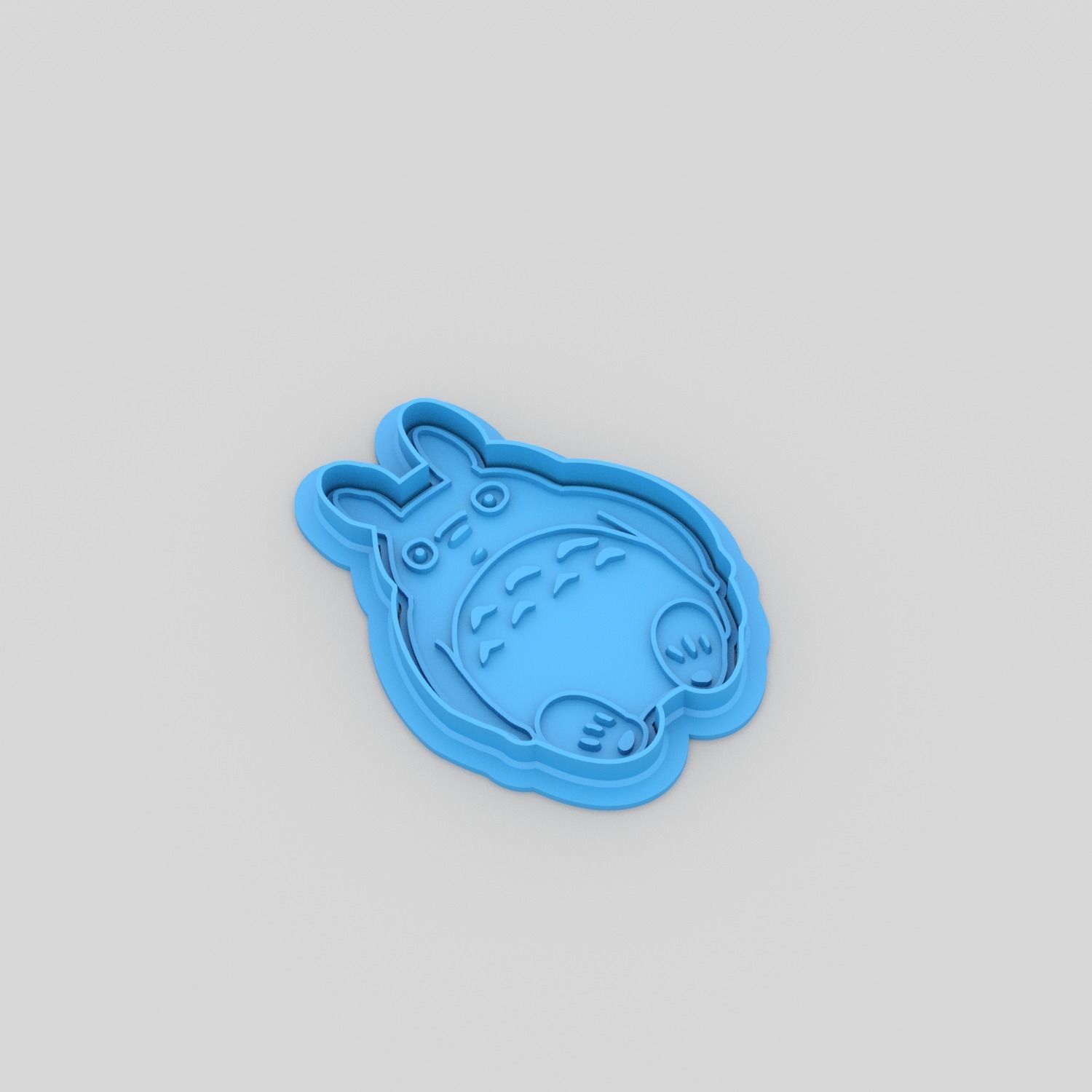 Totoro cookie cutter 3D print model_4