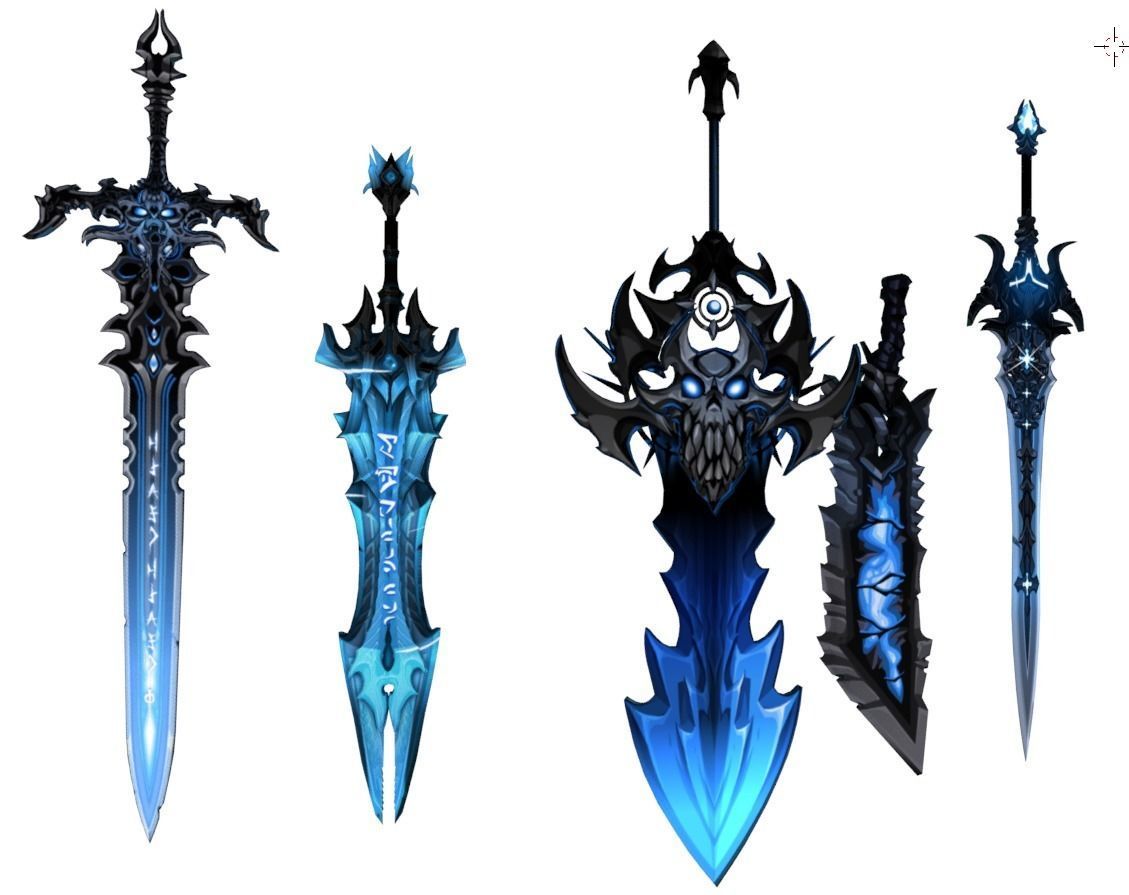 Swords Set world of warcraft Free low-poly 3D model_3
