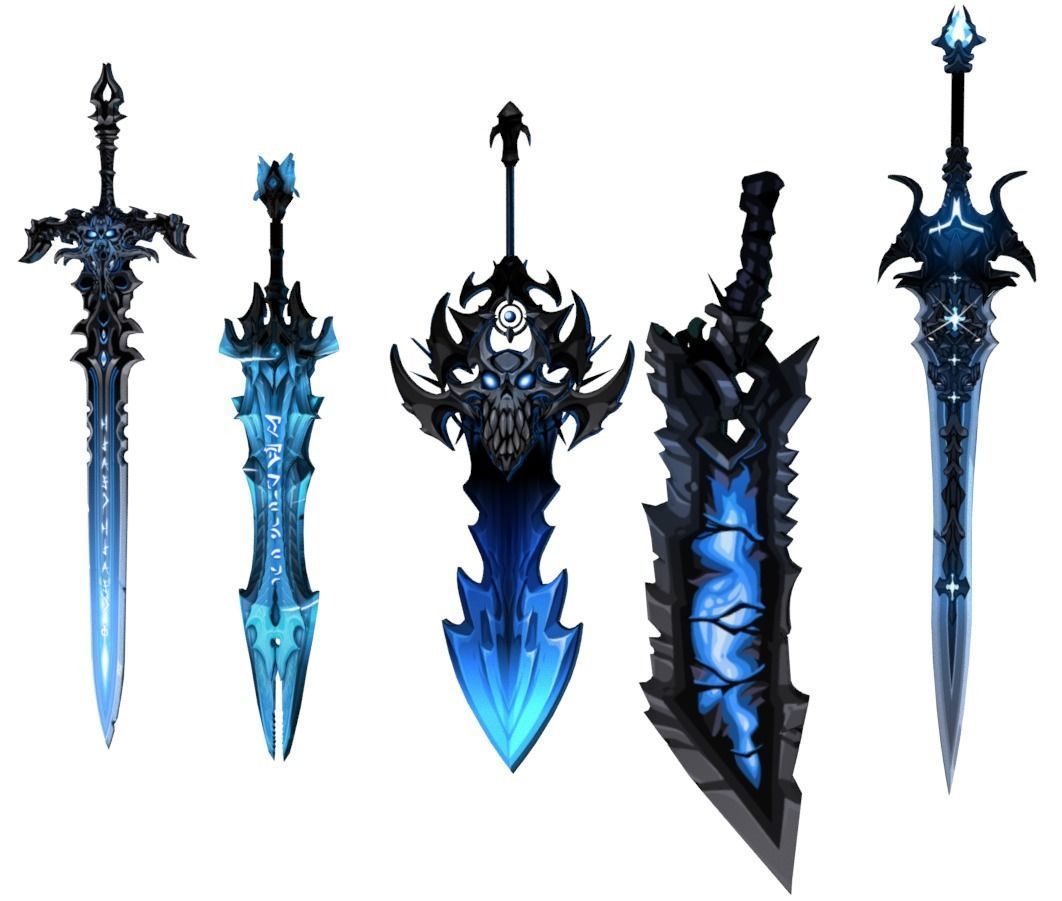 Swords Set world of warcraft Free low-poly 3D model_4
