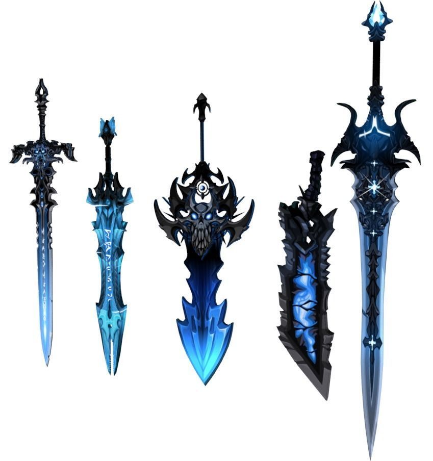 Swords Set world of warcraft Free low-poly 3D model_5