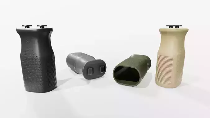 Magpul MVG MLOK Vertical Grip Low-poly 3D model
