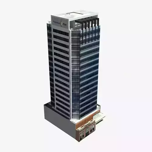 Freeman Fox House Low-poly 3D model