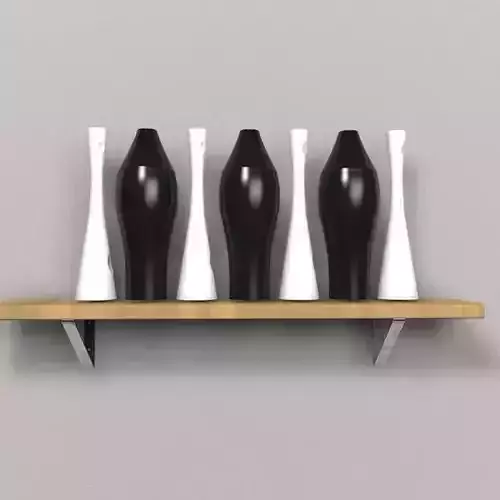 shelf with vases