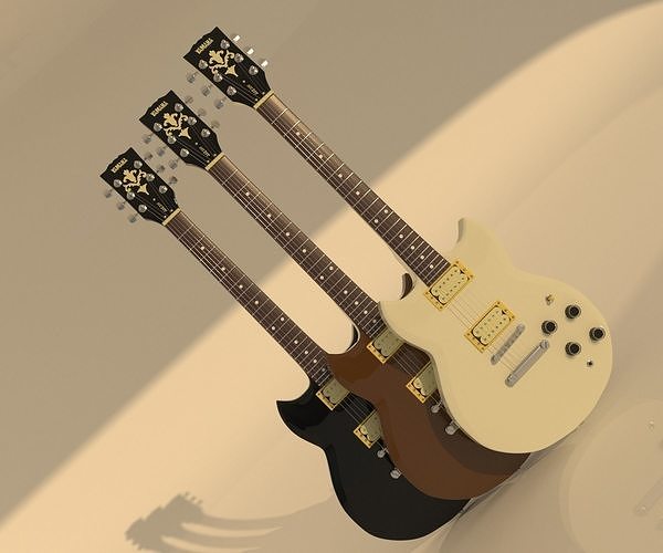 YAMAHA SBG-200 electric guitar 3d model  3D model