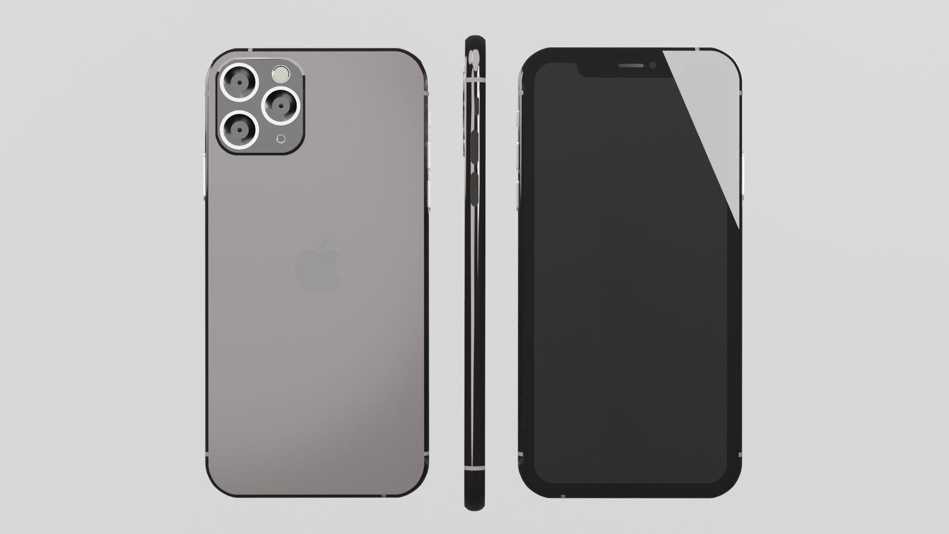 Apple iPhone XI 11 Model Low-poly 3D model_7