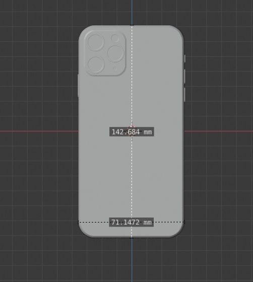 Apple iPhone XI 11 Model Low-poly 3D model_18