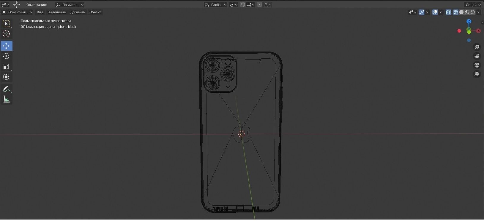 Apple iPhone XI 11 Model Low-poly 3D model_14