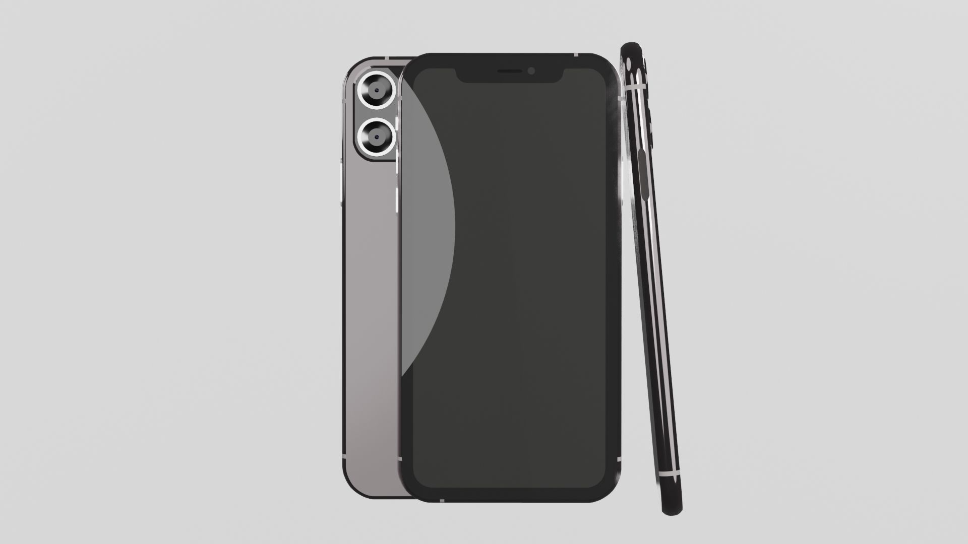 Apple iPhone XI 11 Model Low-poly 3D model_2