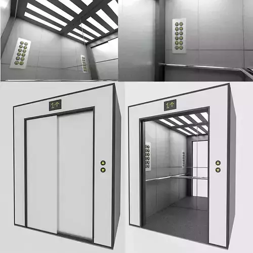 3D Elevator - Low-poly 3D model