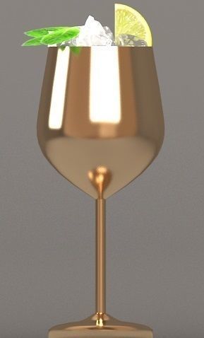 Coctail Cup 3D model_1