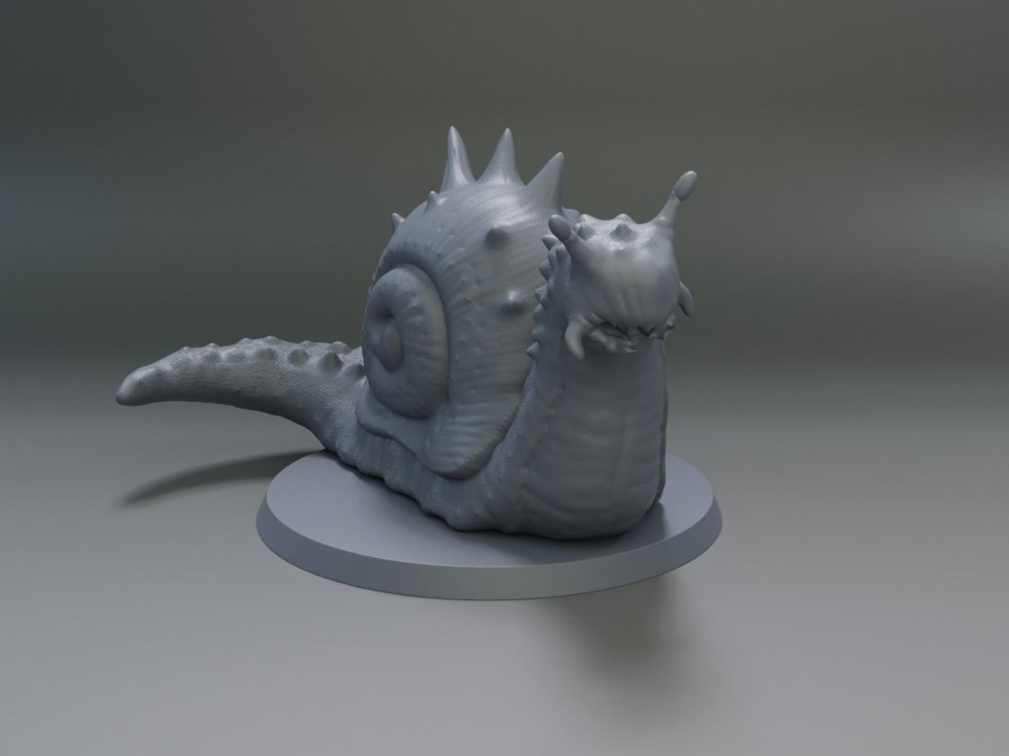 carnivorous snail 3D print model_1