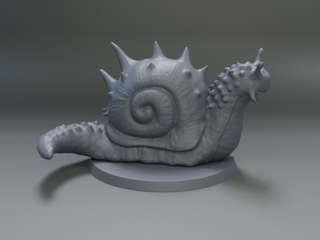 carnivorous snail 3D print model_2