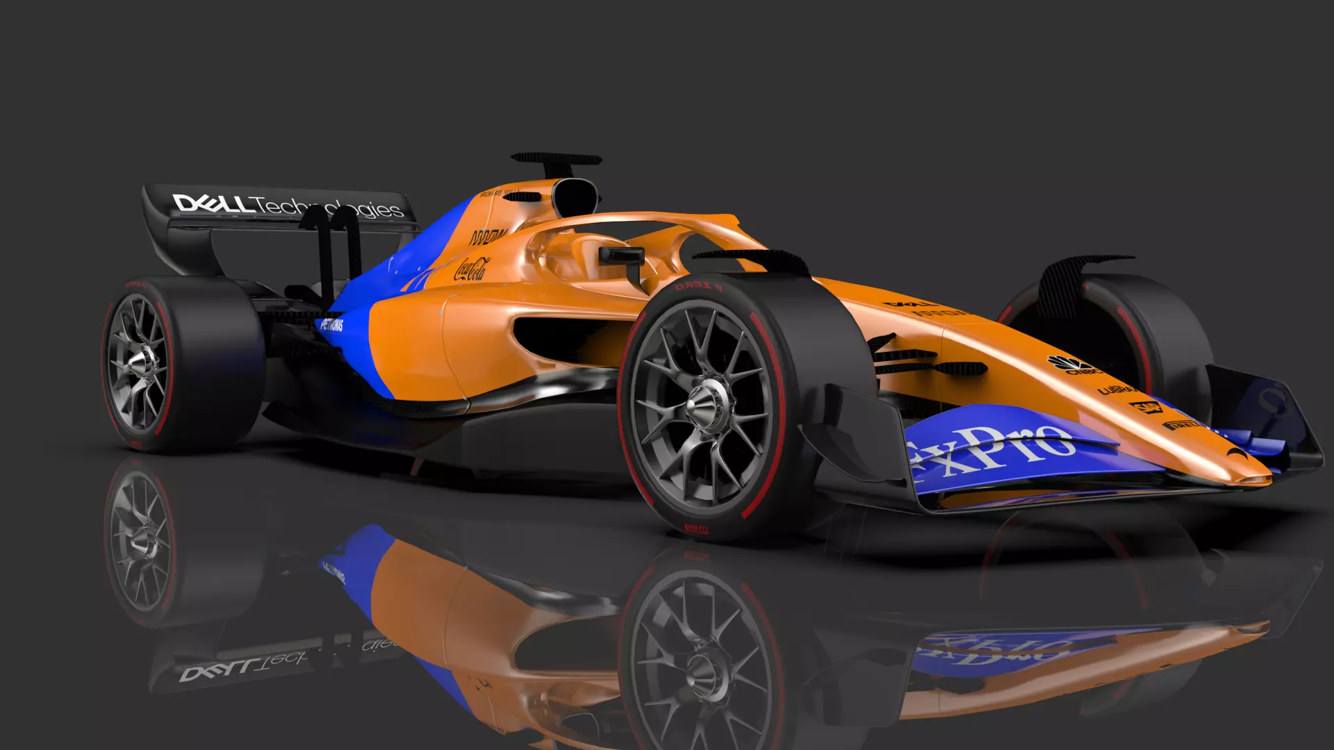 F1 2021 car 3D model_0