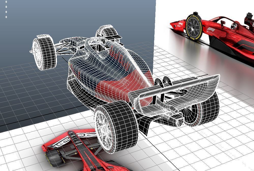 F1 2021 car 3D model_5