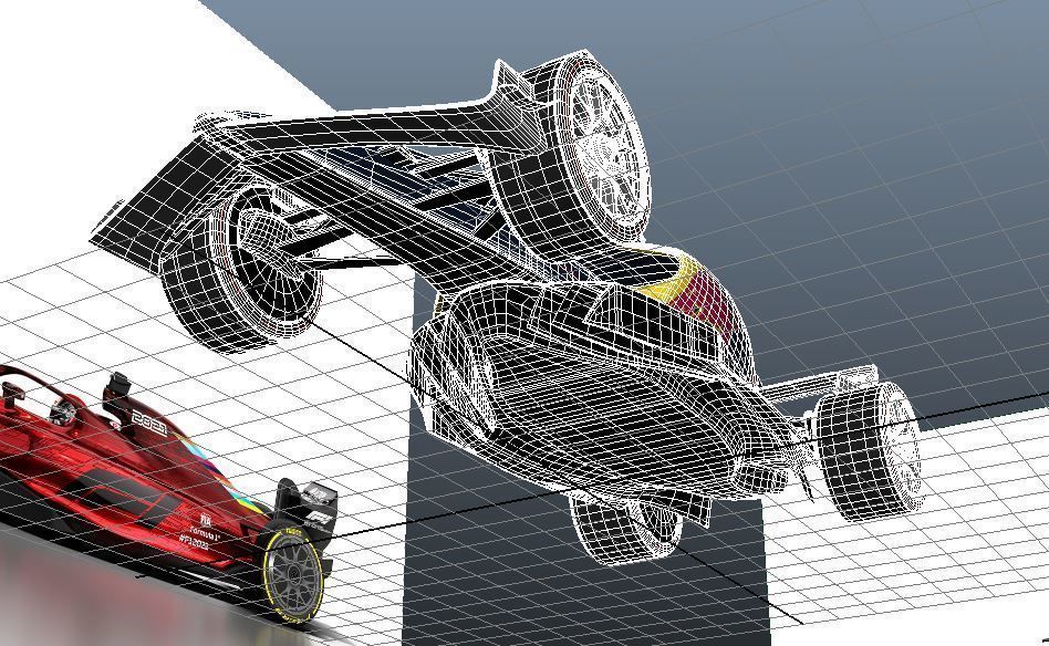 F1 2021 car 3D model_6