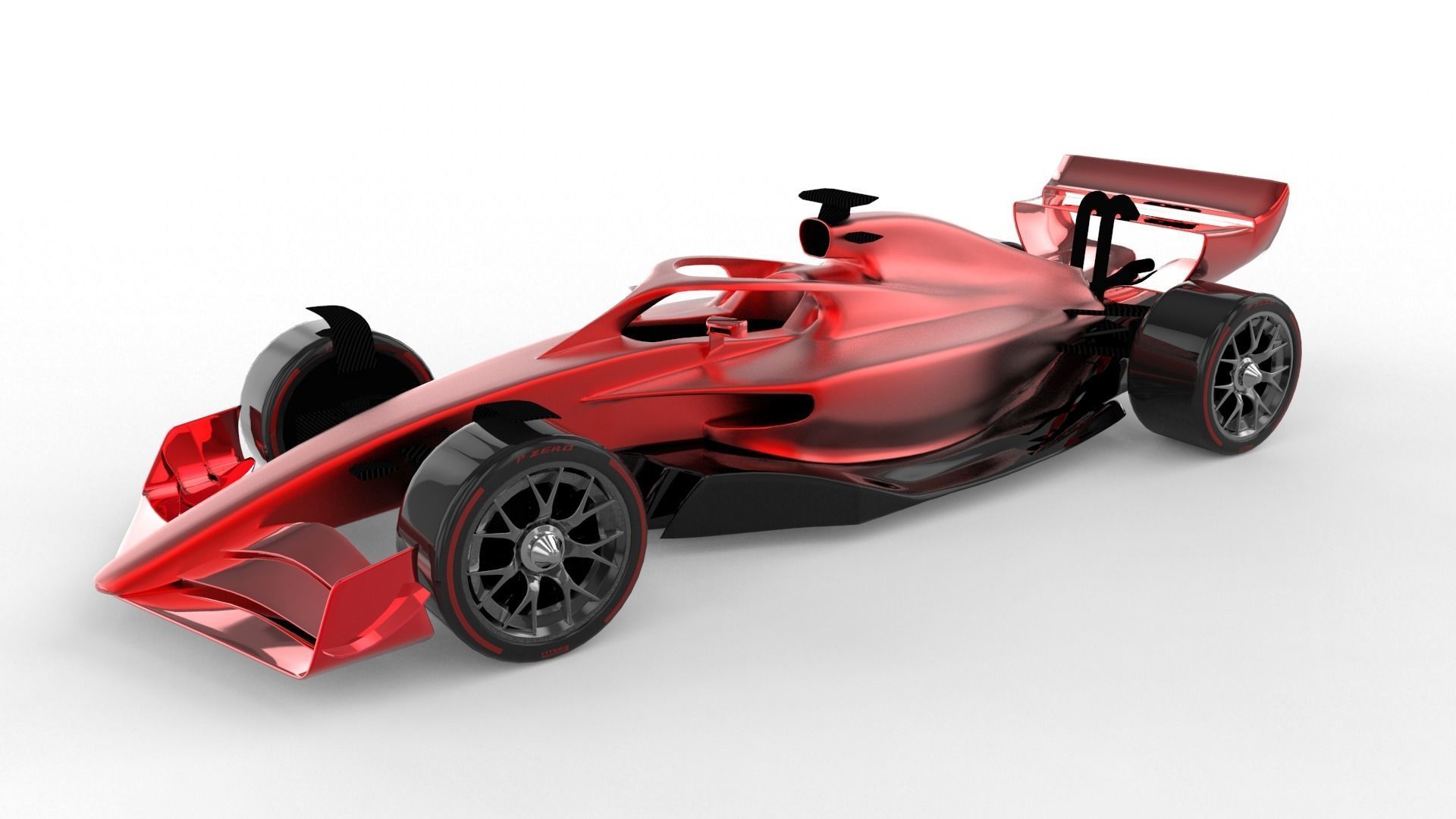 F1 2021 car 3D model_2