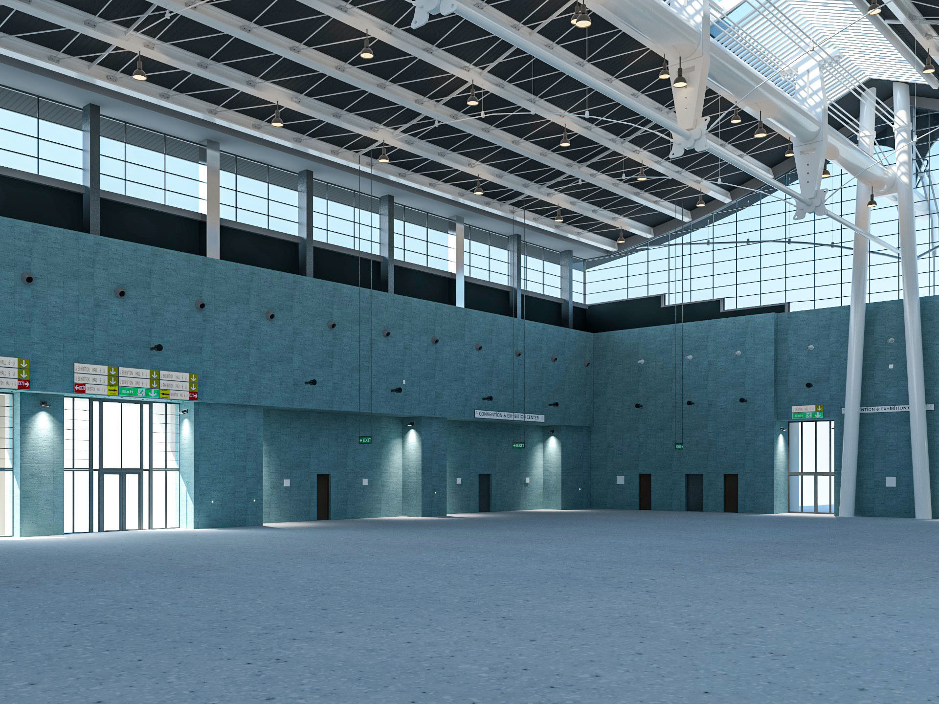 Exhibition Hall model 6 3D model_4