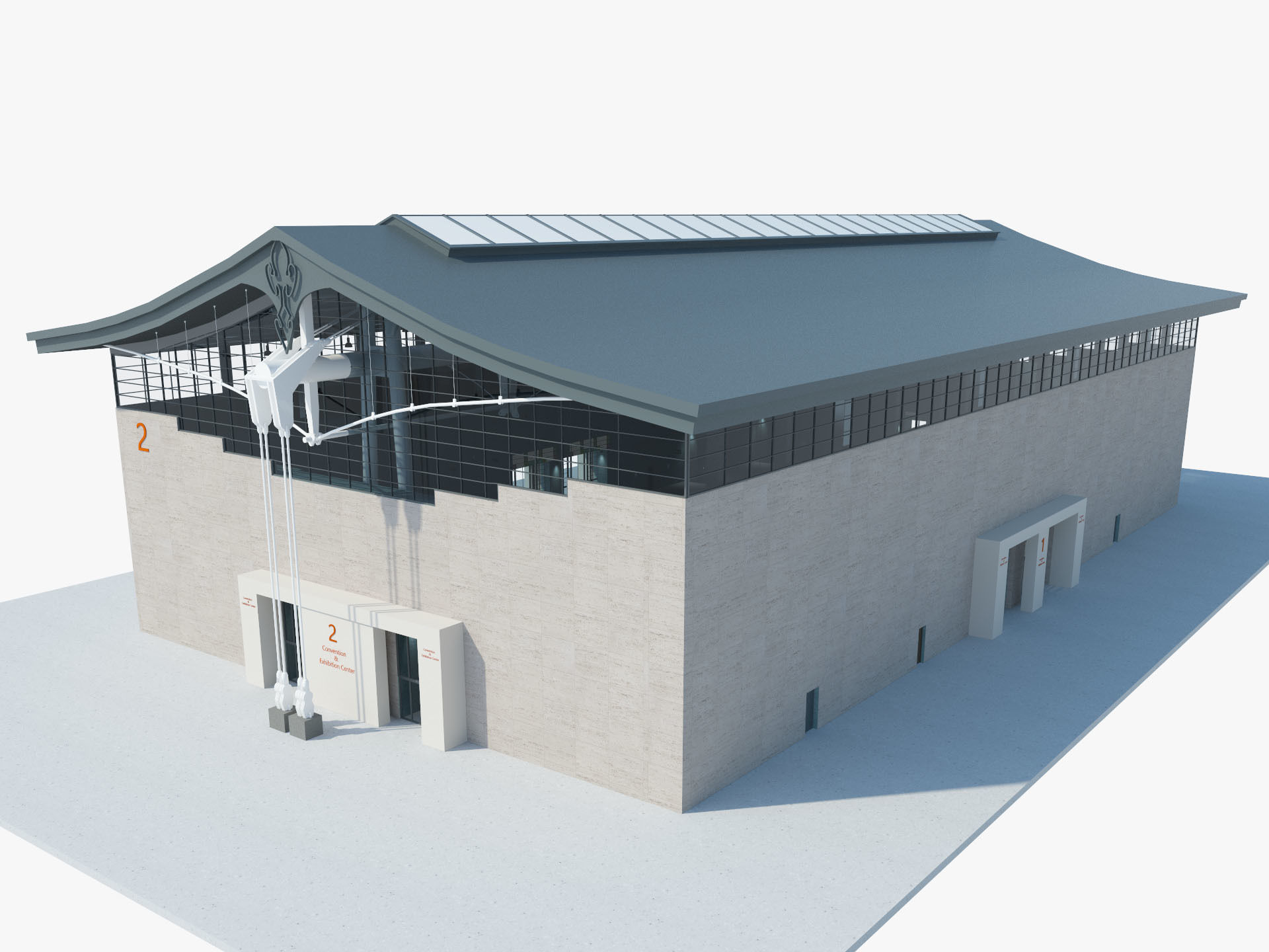 Exhibition Hall model 6 3D model_2