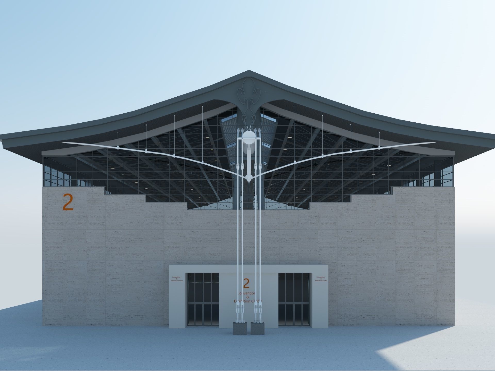 Exhibition Hall model 6 3D model_7